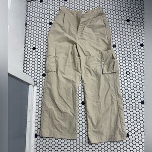 Wilo the label nylon Beige Cargo Pants size small